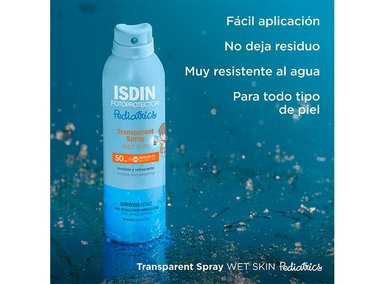 PROTECTOR SOLAR ISDIN TRANSPARENT SPRAY WS PEDIATRICO SPF 50 250 ML - 3