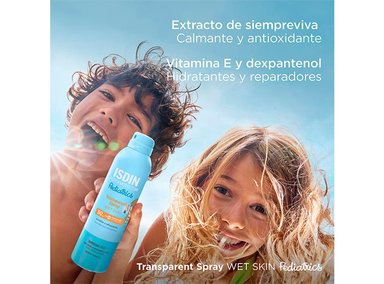 PROTECTOR SOLAR ISDIN TRANSPARENT SPRAY WS PEDIATRICO SPF 50 250 ML - 4
