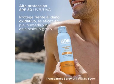 PROTECTOR SOLAR ISDIN TRANSPARENT SPRAY WS SPF 50 250 ML - 2