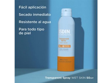 PROTECTOR SOLAR ISDIN TRANSPARENT SPRAY WS SPF 50 250 ML - 4