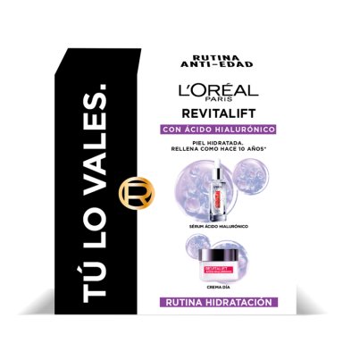 SET LOREAL REVITALIF ÁCIDO HIALURÓNICO CREMA DÍA 50 ML + SERUM 30 ML - 1