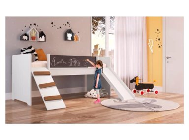 CAMA TRANSICIÓN INFANTIL KIDSCOOL PLAYGROUND BLANCO - 2
