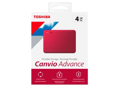 DISCO DURO TOSHIBA ROJO 4TB CANVIO ADVANCE V10 - 11