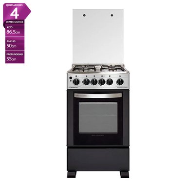 COCINA A GAS SINDELEN CH-5490NI 4 PLATOS ACERO - 1