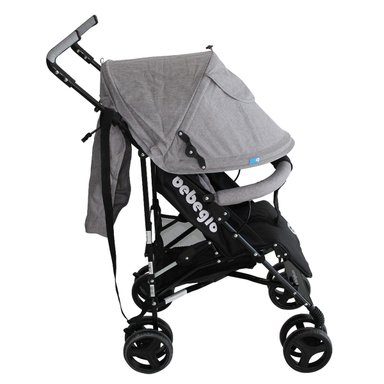 COCHE PARAGÜAS BEBEGLO RS-1395L ACERO GRIS - 2