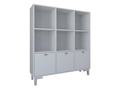 LIBRERO BE DESIGN BIBLIOTECA PRACTIC 6 REPISAS BLANCO - 1
