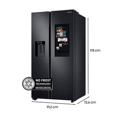 REFRIGERADOR SIDE BY SIDE SAMSUNG RS58T5561B1/ZS 585L NEGRO - 4