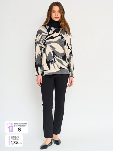 PANTALÓN MUJER CACHAREL TIPO CALZA - 1