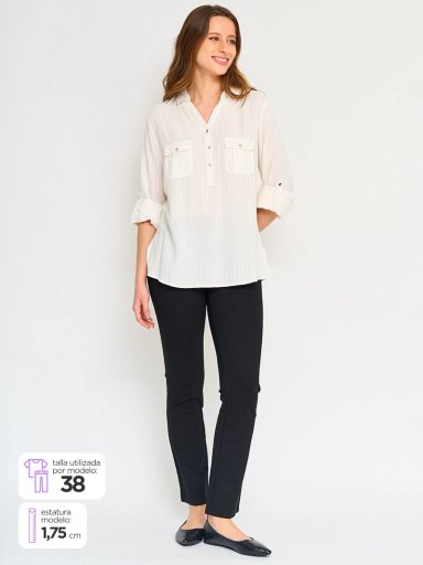 PANTALÓN MUJER CACHAREL CALZA - 1