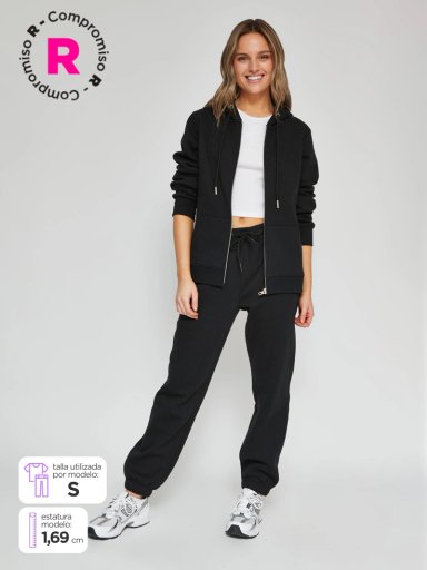 PANTALÓN DE BUZO ALGODÓN MUJER INDEX - 1
