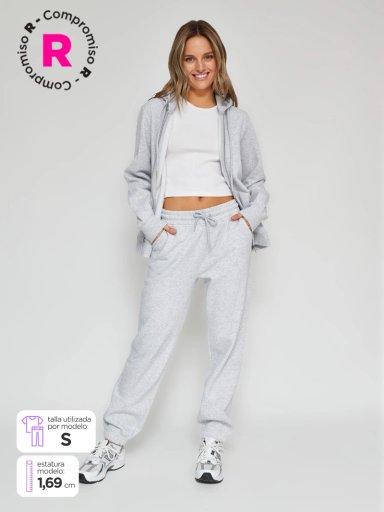PANTALÓN DE BUZO ALGODÓN MUJER INDEX - 1
