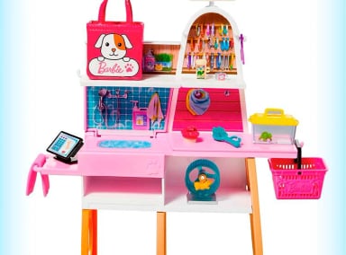 MUÑECA BARBIE TIENDA DE MASCOTAS - 6