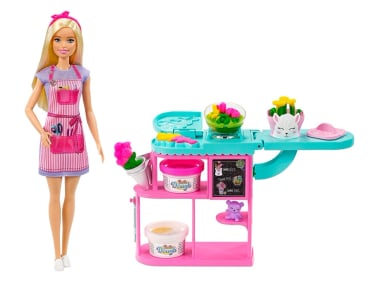 MUÑECA BARBIE TIENDA DE FLORES - 1