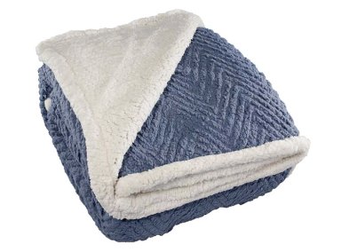FRAZADA ANDES ESPIGA CHIPORRO 2 PLAZAS 210 CM MORADO - 1