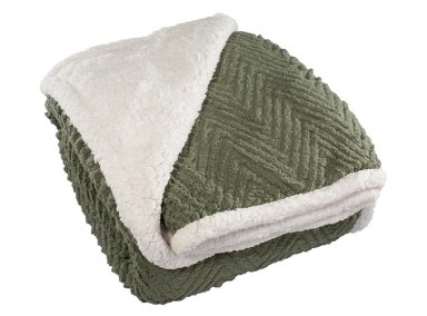 FRAZADA ANDES ESPIGA CHIPORRO 2 PLAZAS 210 CM VERDE - 1