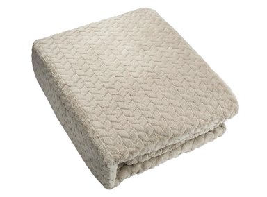 FRAZADA ANDES FLANNEL JACQUARD 1.5 PLAZAS 210 CM BEIGE - 2