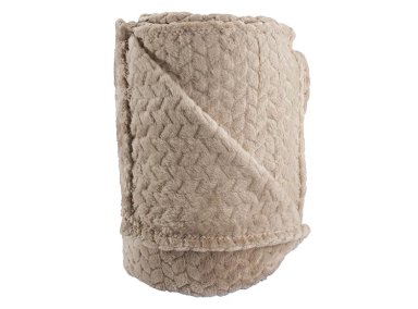 FRAZADA ANDES FLANNEL JACQUARD 1.5 PLAZAS 210 CM BEIGE - 3