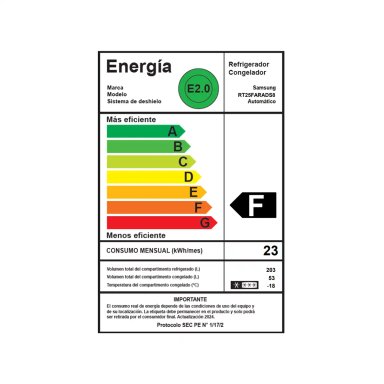 REFRIGERADOR TOP FREEZER SAMSUNG RT25FARADS8/ZS 255L GRIS - 10