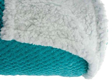 FRAZADA ANDES PANAL CHIPORRO 2 PLAZAS 210 X 210 CM TURQUESA - 4