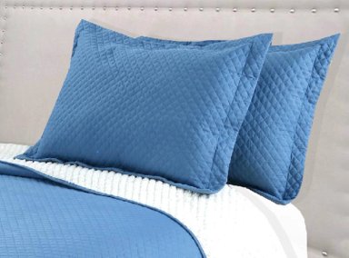 QUILT ANDES SHERPA LISO AZUL 1.5 PL - 1