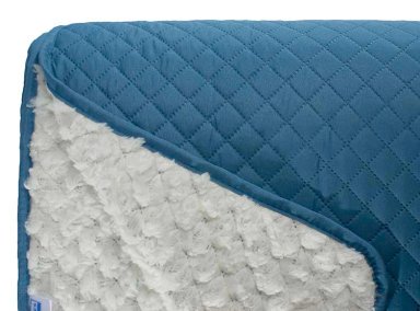 QUILT ANDES SHERPA LISO AZUL 1.5 PL - 3
