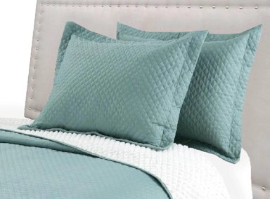 CUBRECAMA QUILT ANDES 2 PLAZAS VERDE SHERPA LISO - 1