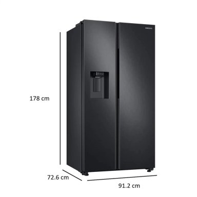 REFRIGERADOR SIDE BY SIDE SAMSUNG RS60T5200B1/ZS 602L ALL AROUND COOLING NEGRO - 4