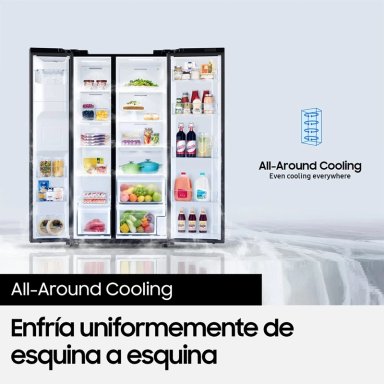 REFRIGERADOR SIDE BY SIDE RS60T5200S9/ZS 602L ALL AROUND COOLING PLATA - 7