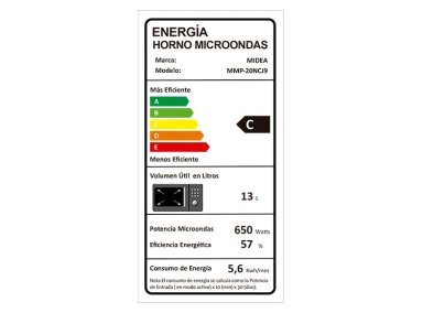 MICROONDAS MIDEA 20 L MMP-20NCJ9 MECÁNICO PLATO GIRATORIO - 4