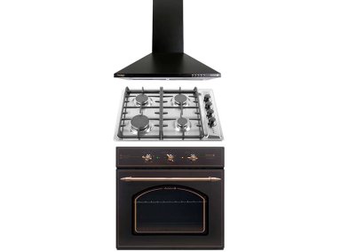 COMBO ENCIMERA GAS SINDELEN 4 PLATOS CEG-4650IN + CAMPANA CA-635PNG + HORNO HE-7220RNG 134 - 1