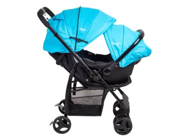 COCHE TRAVEL SYSTEM BEBESIT GOLITE REV 5232 ACERO CELESTE - 2