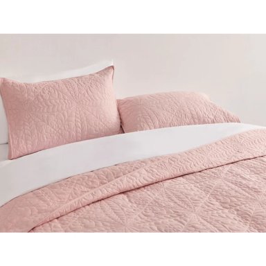 CUBRECAMA RIPLEY HOME FLORAL 1.5 PLAZAS PALO ROSA - 1