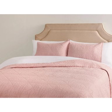 CUBRECAMA RIPLEY HOME FLORAL 1.5 PLAZAS PALO ROSA - 2