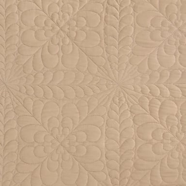CUBRECAMA RIPLEY HOME FLORAL 2 PLAZAS TAUPE - 3