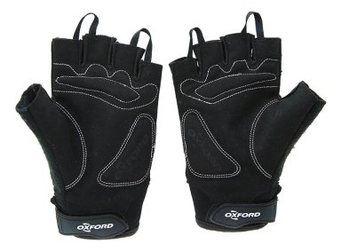 GUANTES OXFORD T/L DEDO CORTO NEGRO - 2