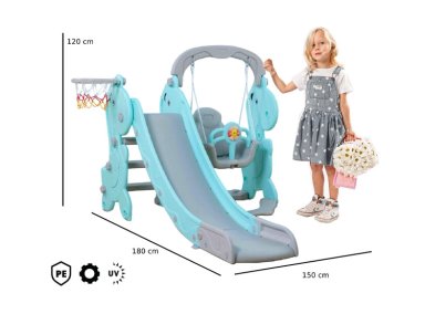 RESBALÍN KIDSCOOL 3 EN 1 HAPPY CELESTE - 4
