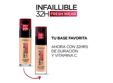 BASE DE MAQUILLAJE LOREAL INFALLIBLE 32H FRESH WEAR SPF 25 30 ML - 5