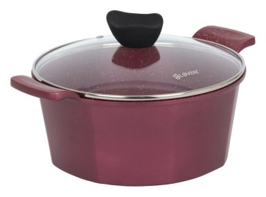 BATERÍA DE COCINA LOVEN EBBA BURGUNDY BURDEO 7 PIEZAS - 3