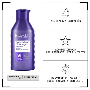 ACONDICIONADOR REDKEN TONALIZADOR RUBIO CONLOR EXTEND BLONDAGE 500 ML - 2