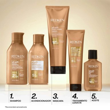 ACONDICIONADOR REDKEN HIDRATACIÓN ALL SOFT 500 ML - 4
