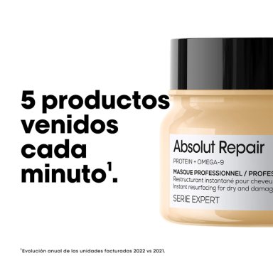 MÁSCARA REPARACIÓN L'ORÉAL PROFESSIONNEL REPARACIÓN CABELLO DAÑADO ABSOLUT REPAIR 250 ML - 8