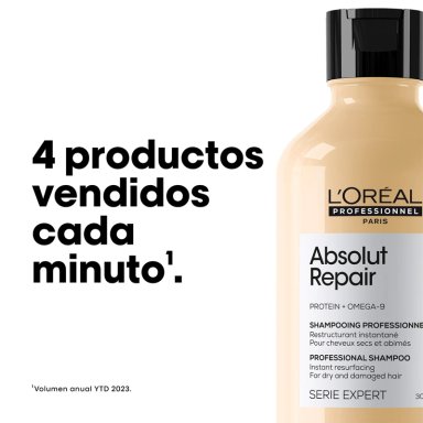 SHAMPOO REPARACIÓN L'ORÉAL PROFESSIONNEL REPARACIÓN CABELLO DAÑADO ABSOLUT REPAIR 300 ML - 7