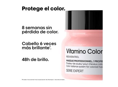 MASCARILLA CAPILAR L'ORÉAL PROFESSIONNEL CABELLO TINTURADO VITAMINO 250 ML - 2