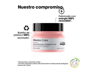 MASCARILLA CAPILAR L'ORÉAL PROFESSIONNEL CABELLO TINTURADO VITAMINO 250 ML - 6
