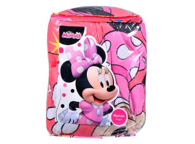 PLUMÓN MASHINI MINNIE DISNEY SWEET 1.5 PLAZAS ROSADO ESTAMPADO - 4