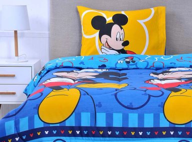 PLUMÓN DISNEY MICKEY BLUE 1.5 PLAZAS AZUL ESTAMPADO - 1