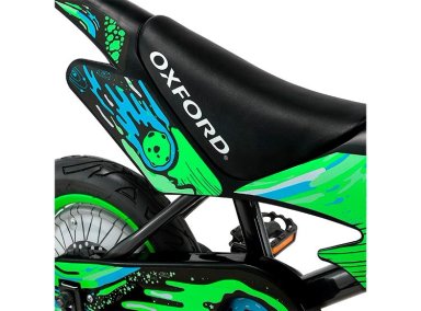BICICLETA INFANTIL OXFORD MOTOBIKE NEGRO/VERDE ARO 12 - 5