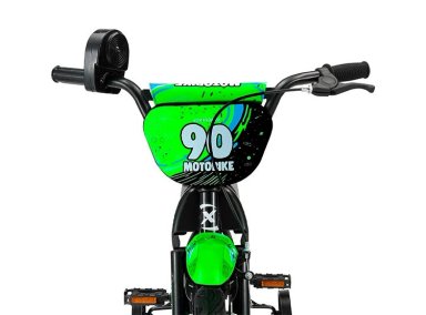 BICICLETA INFANTIL OXFORD MOTOBIKE NEGRO/VERDE ARO 12 - 6