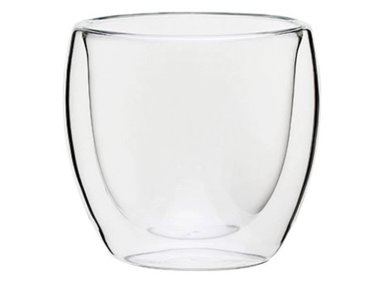 SET 4 VASOS RIPLEY HOME DOBLE PARED VIDRIO TRANSPARENTE 100 ML - 2