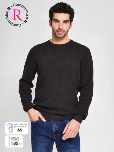 SWEATER HOMBRE MARQUIS ALGODÓN TEXTURADO - 1